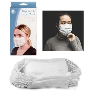 10 Disposable Face Mask Earloop Anti-Dust Mouth Cover Filter Medical Dental Nail