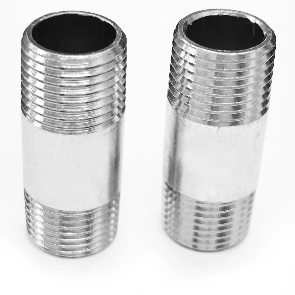 4pc Steel Nipple Connector Male Threaded 3/4" x 1 7/8" Long Pipe Fittings Repair