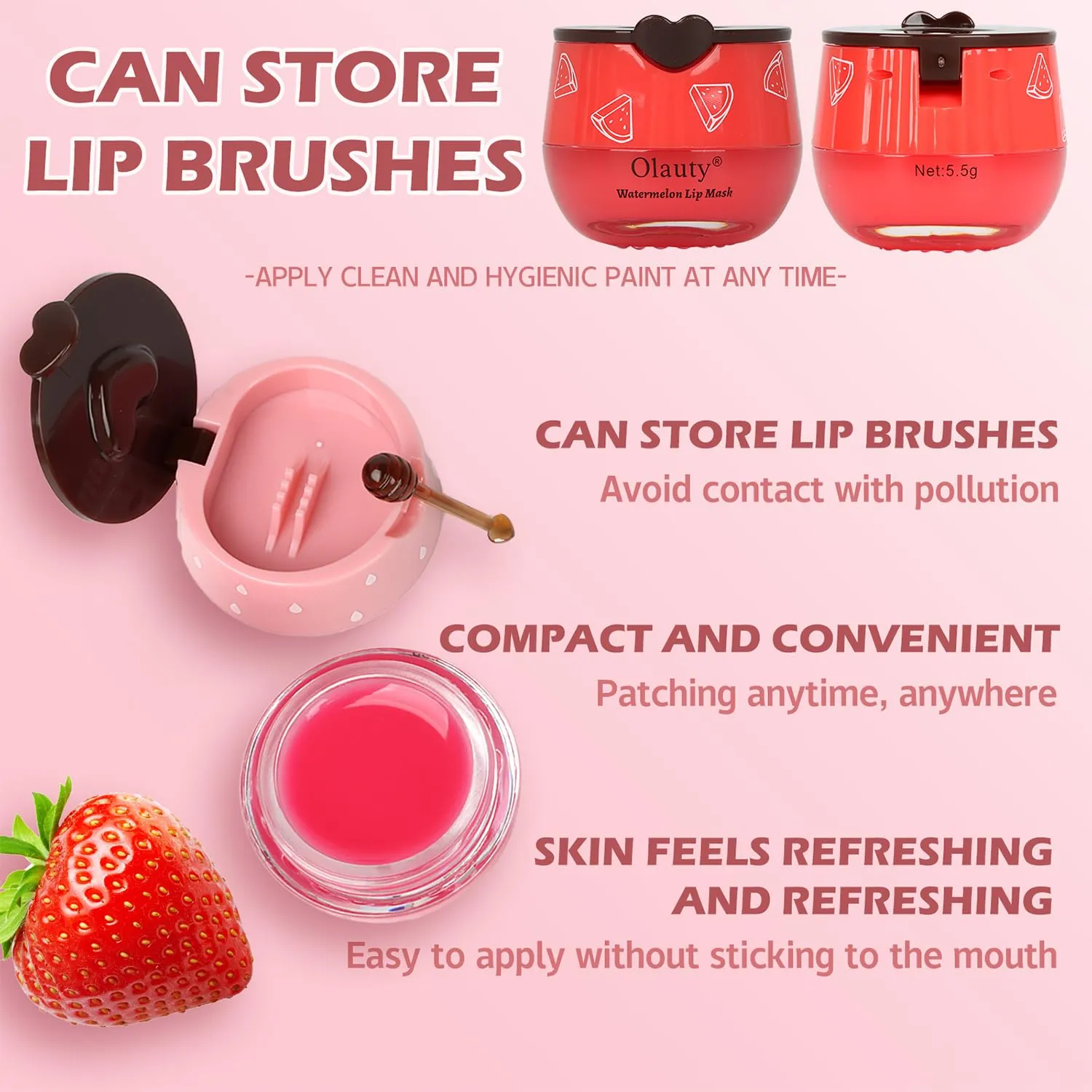 8 PCS Bee Lip Balm Honey Pot, Honey & Strawberry & Watermelon & Apple Lime & Cherry & Mint & Grapes & Peach Lip Balm Honey Pot, Sleeping Lip Mask Hydrating Prevention Dry & Cracked Lip Scrubs