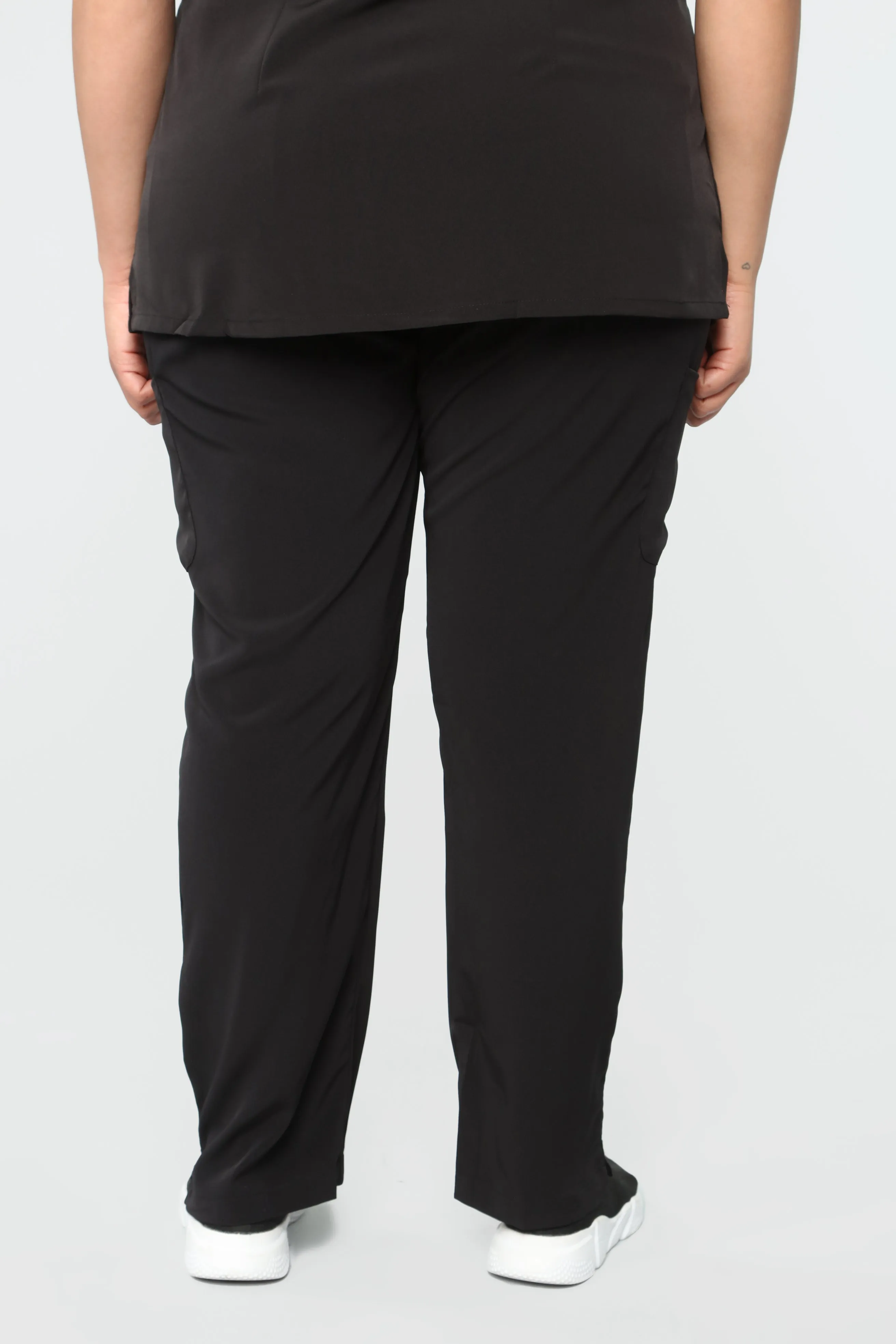Always On Call Relaxed Fit Scrub Pant -Black