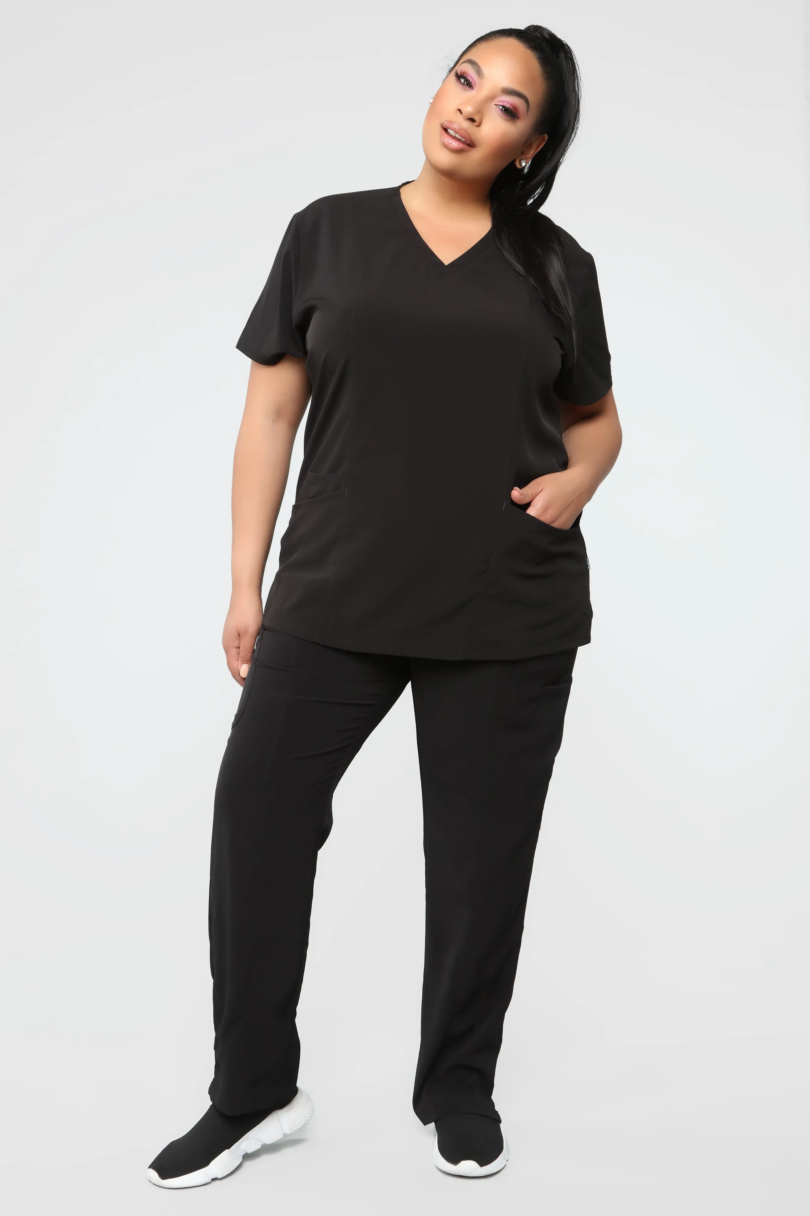 Always On Call Relaxed Fit Scrub Pant -Black