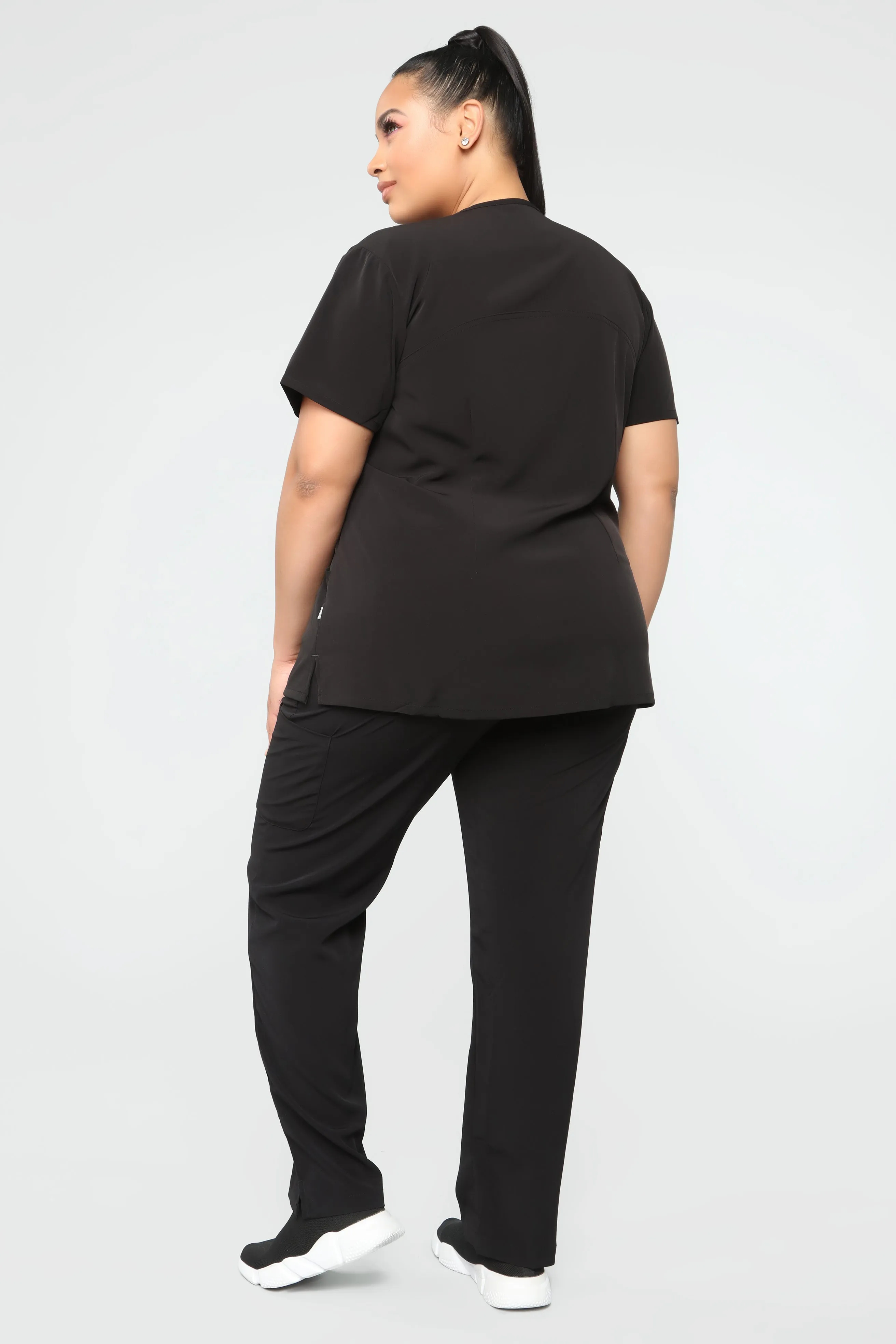 Always On Call Relaxed Fit Scrub Pant -Black