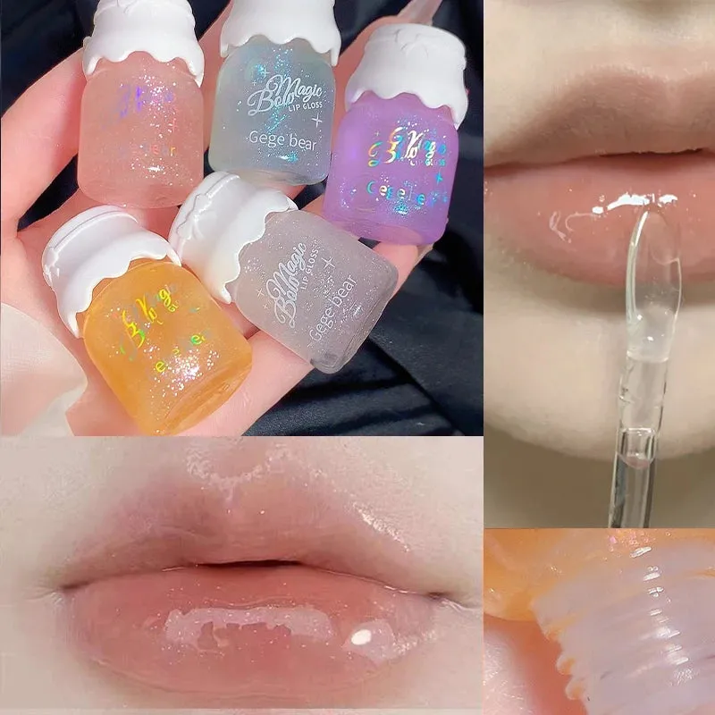 Butterfly Milk Can Lip Balm - Mirror Shine & Moisturizing Gloss for Plump, Shimmering Lips