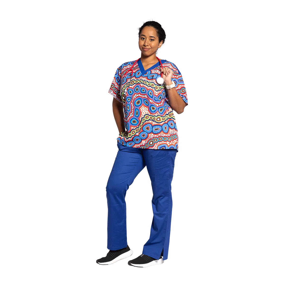 Contours of Country - Unisex Scrubs Top