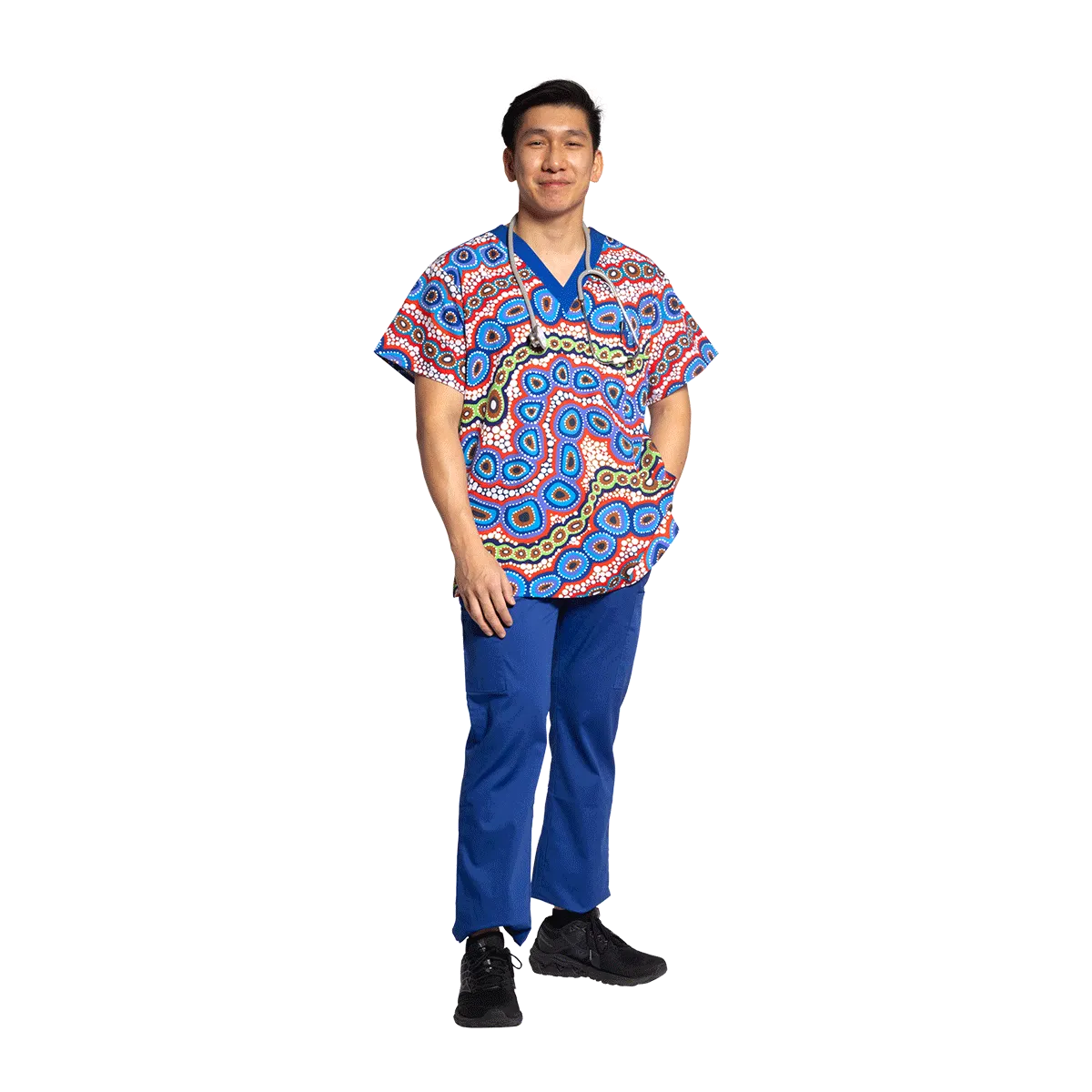 Contours of Country - Unisex Scrubs Top