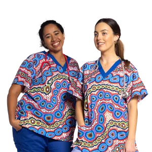 Contours of Country - Unisex Scrubs Top