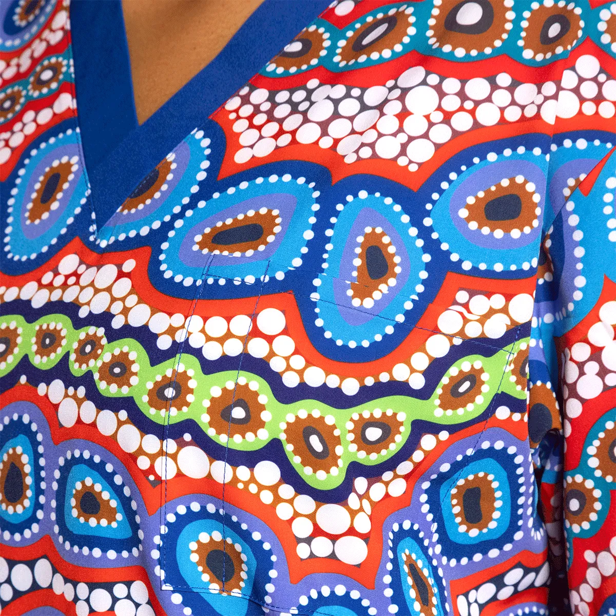 Contours of Country - Unisex Scrubs Top