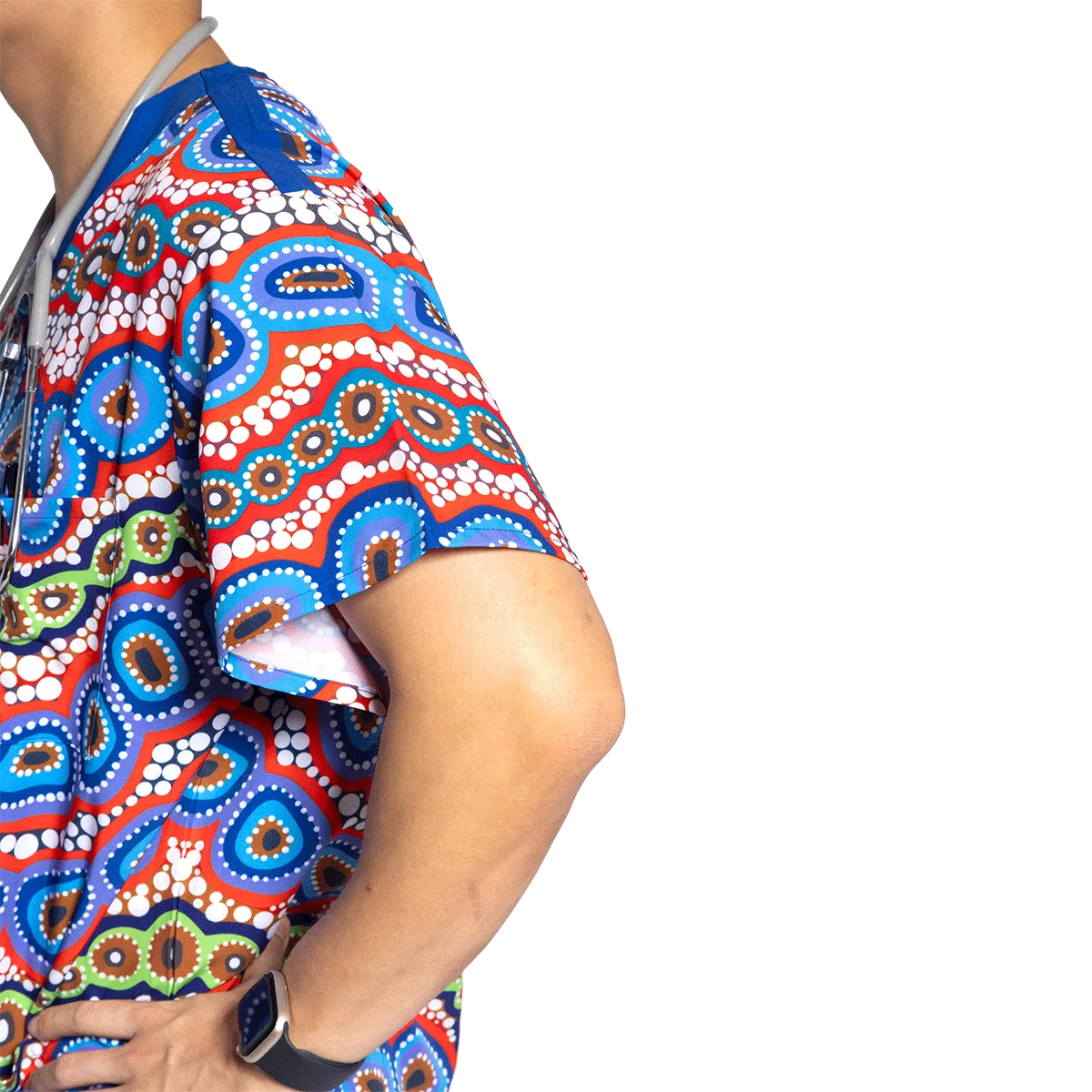 Contours of Country - Unisex Scrubs Top