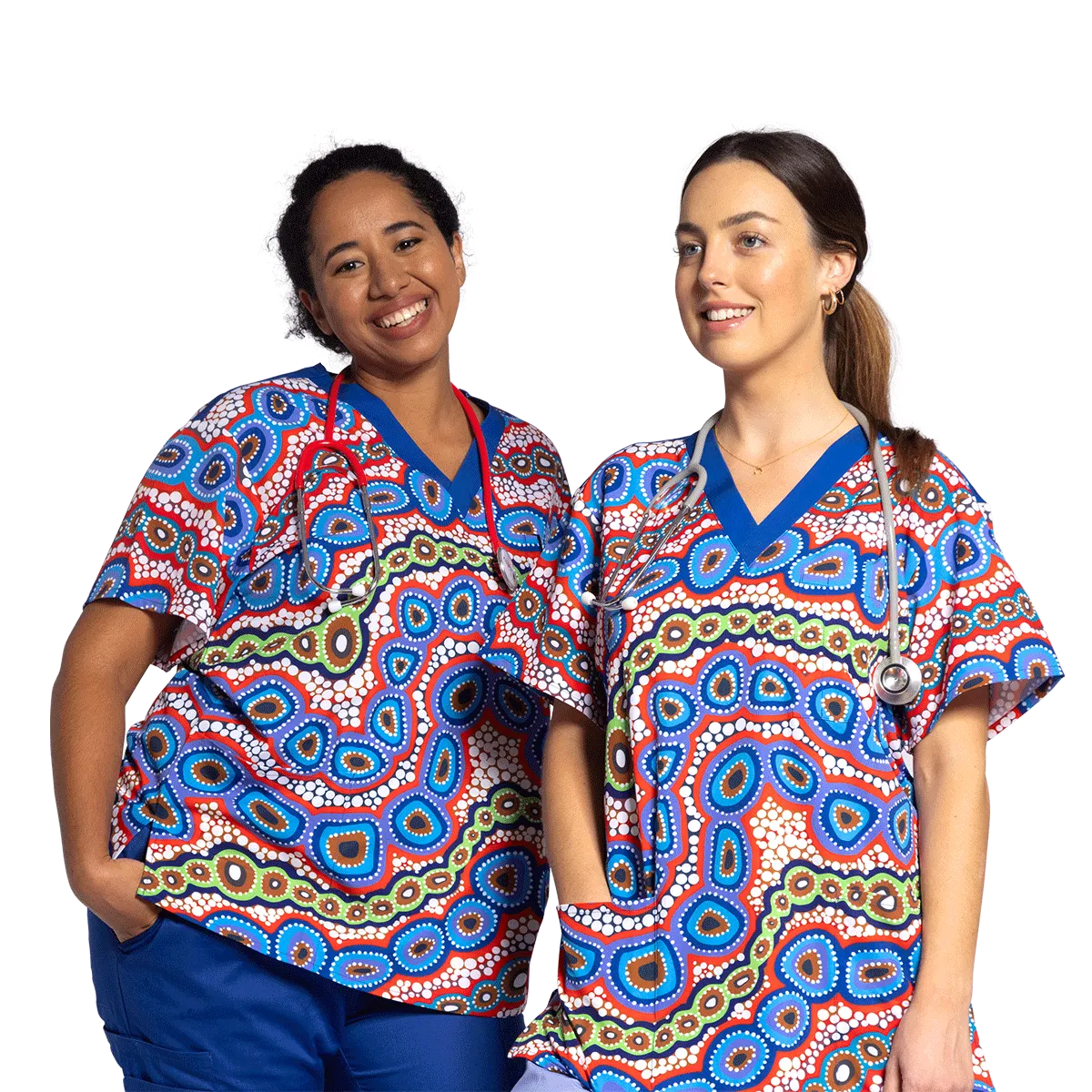 Contours of Country - Unisex Scrubs Top