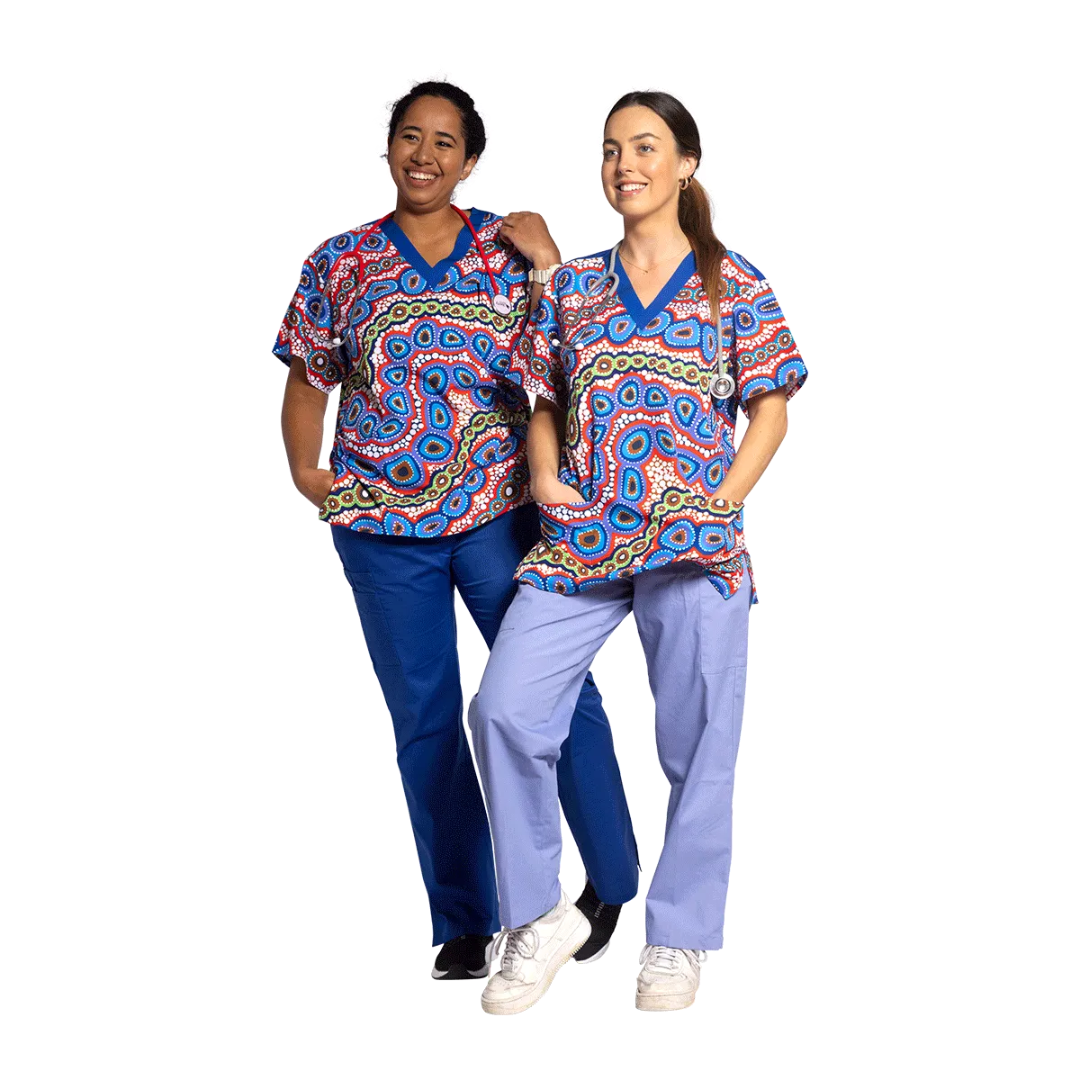 Contours of Country - Unisex Scrubs Top