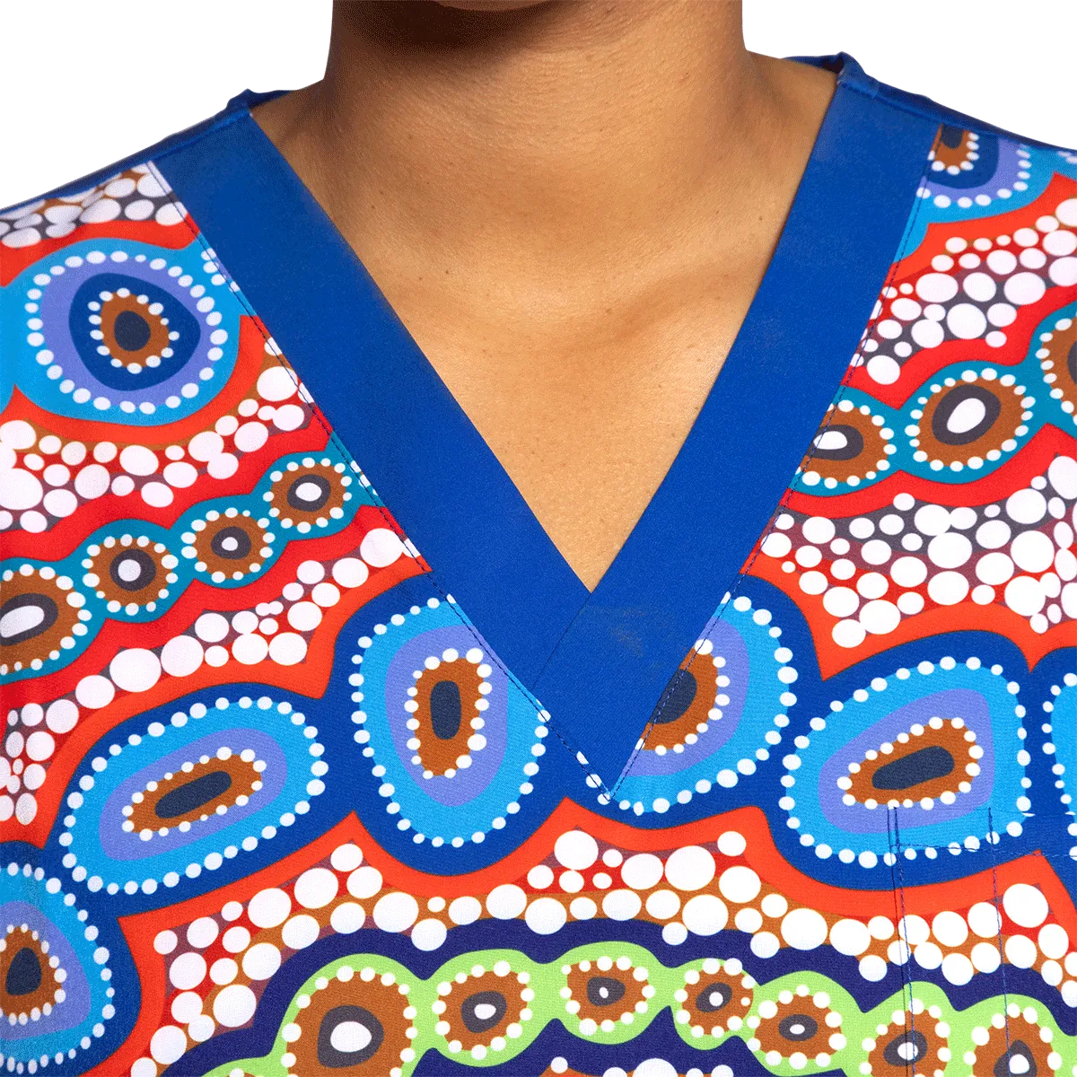 Contours of Country - Unisex Scrubs Top