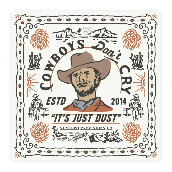 COWBOYS DON'T CRY BANDANA