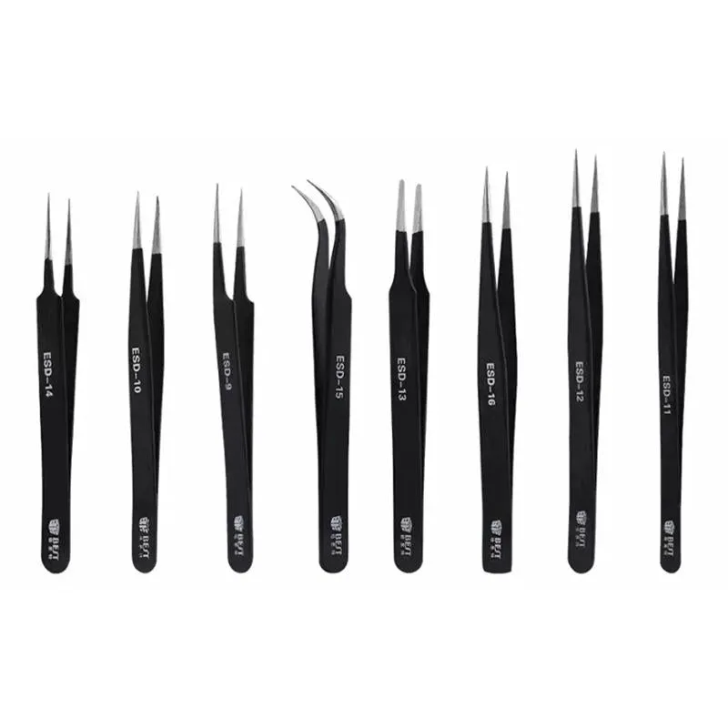 Esd Stainless Steel Tweezers - Precision Anti Static - Best Bst 15