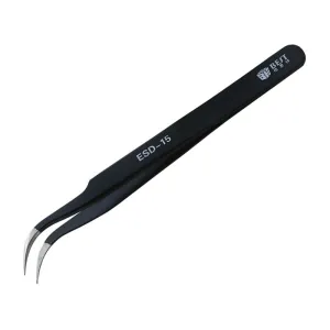 Esd Stainless Steel Tweezers - Precision Anti Static - Best Bst 15
