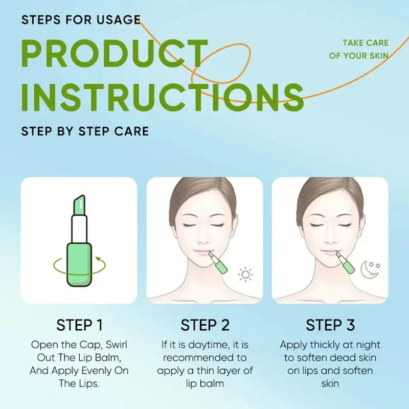 Lip Aloe Balm Nourishing , Preventing Cracking and Repairing Lips