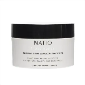 Natio Treatments Radiant Skin Exfoliating Wipes 30 wipes