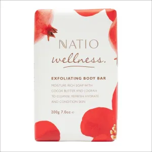 Natio Wellness Exfoliating Body Bar 200g