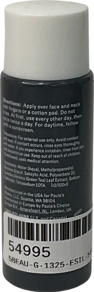 Paula's Choice 2% Bha Exfoliating Toner 30