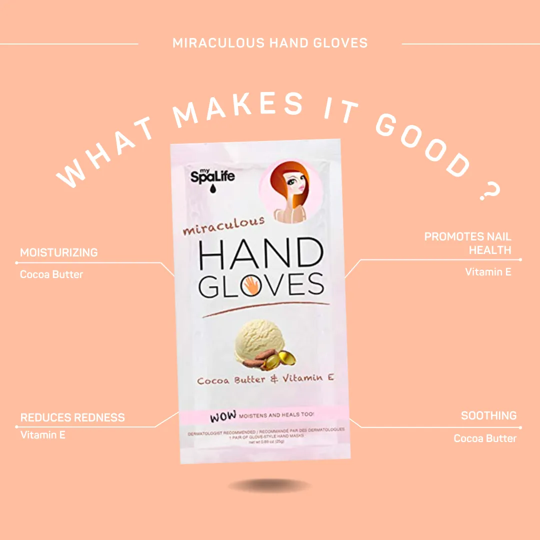 Pink Miraculous Moisturizing Hand Gloves