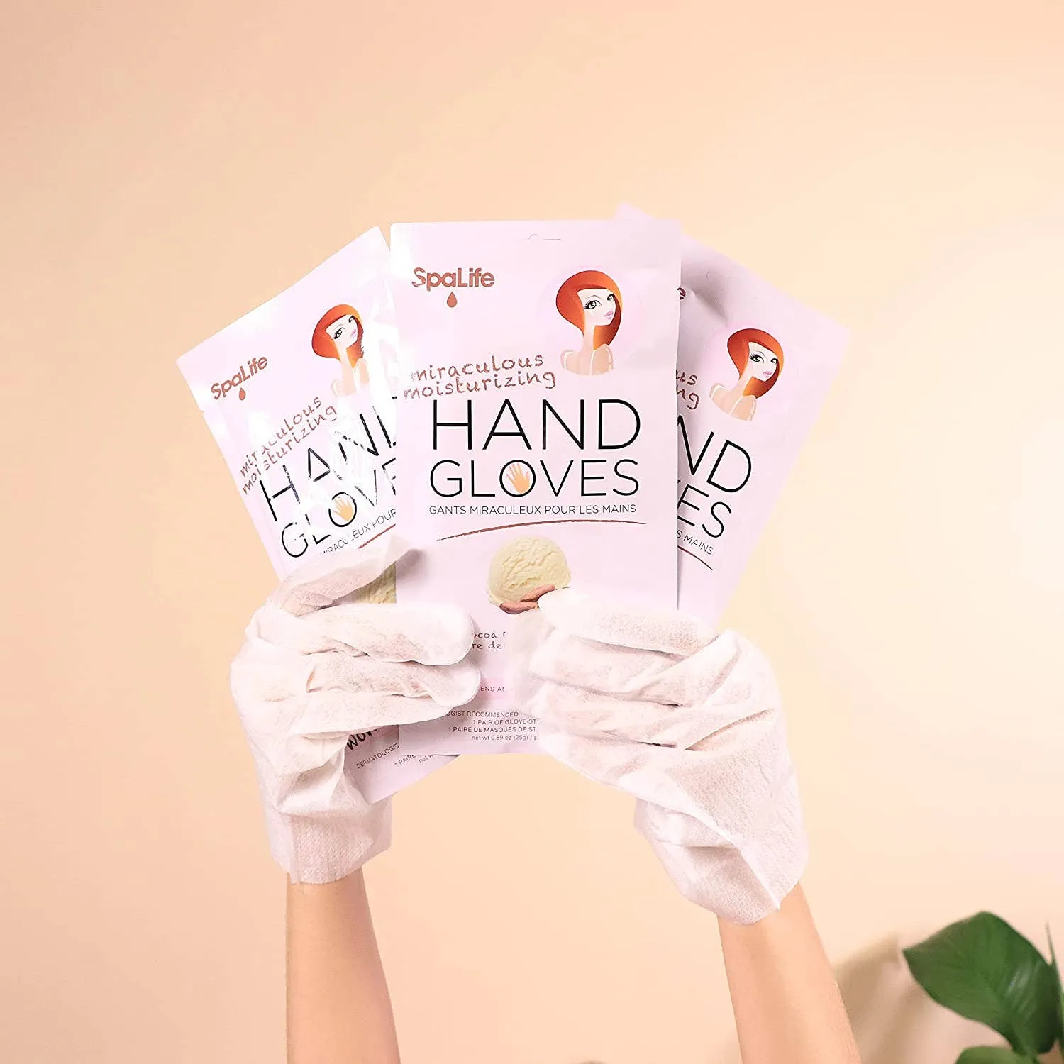Pink Miraculous Moisturizing Hand Gloves
