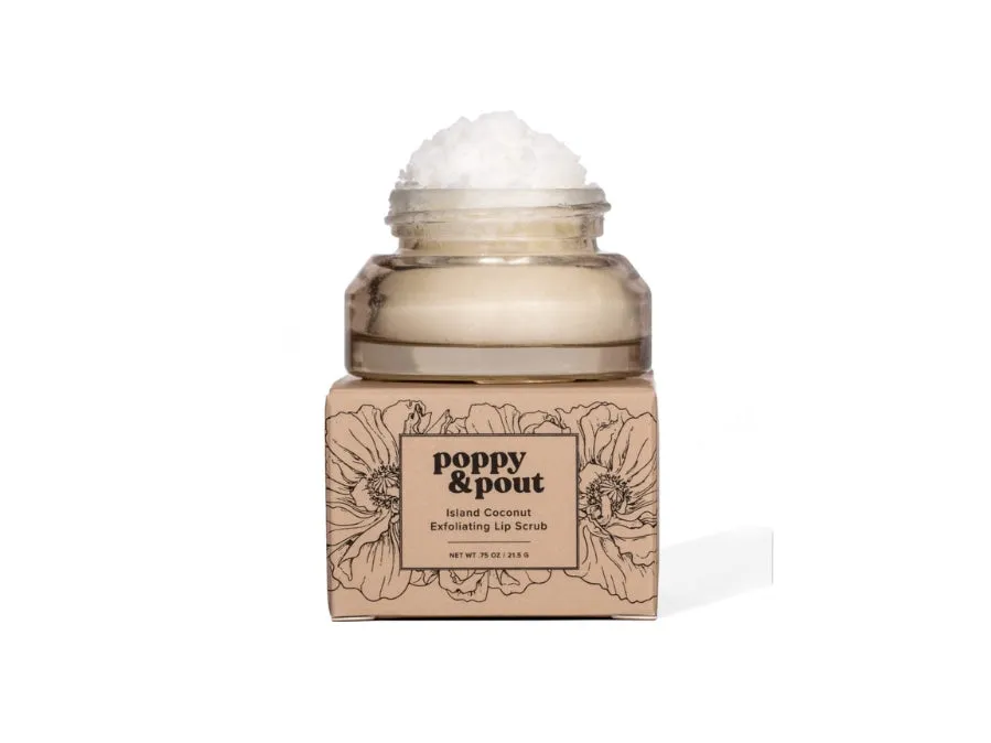 Poppy & Pout Island Coconut Lip Scrub